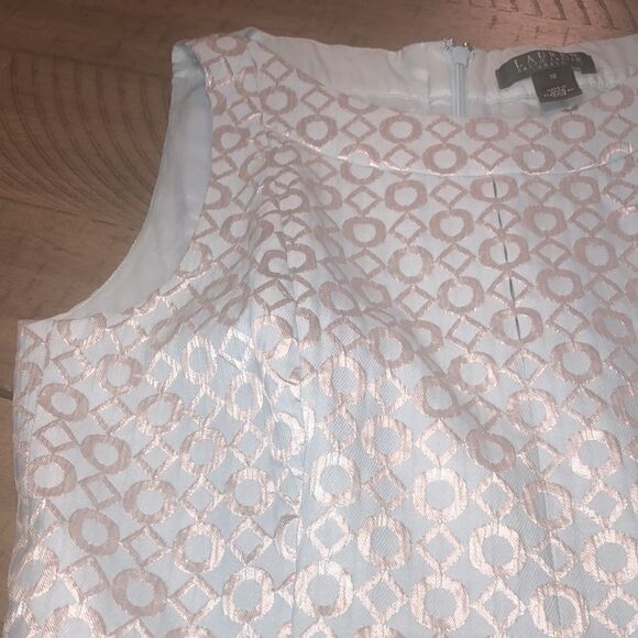 Unforgettable Ice 🧊 Blue Flare Pleated Sleeveless Dress 👗 Ready 2 Party WOW - Picture 15 of 16